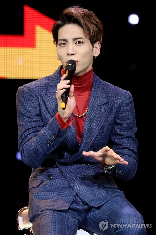 SHINee member Jonghyun attends the media showcase of its fifth and latest full-length album "1 of 1" in southeastern Seoul on Oct. 4, 2016. (Yonhap)