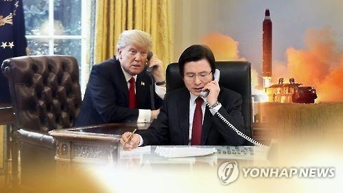 (4th LD) Trump stresses alliance with Seoul, N.K. nukes during summit with Xi: Hwang's office