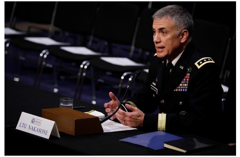The image, captured from the website of U.S. magazine Foreign Affairs, shows Gen. Paul Nakasone, the commander of U.S. Cyber Command and the director of the National Security Agency. (Yonhap)