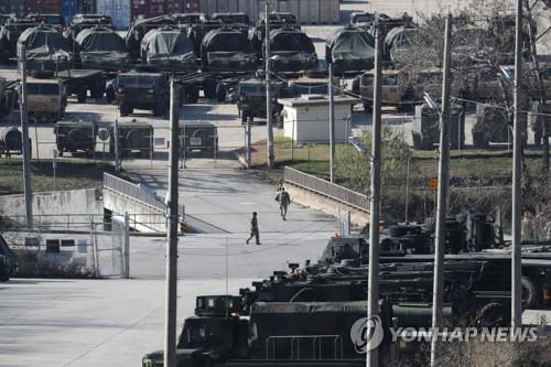 This photo taken on Nov. 20, 2019, shows U.S. Forces Korea's Camp Casey in Dongducheon, Gyeonggi Province. (Yonhap)