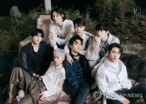This photo, provided by JYP Entertainment, shows K-pop act GOT7. (PHOTO NOT FOR SALE) (Yonhap)