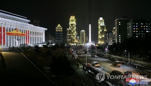 In this file photo, North Korean soldiers take part in a military parade at Kim Il-sung Square in Pyongyang on Jan. 14, 2021, to celebrate the recently-concluded eighth congress of the North's ruling Workers' Party, in this photo released by the North's official Korean Central News Agency the next day. (For Use Only in the Republic of Korea. No Redistribution) (Yonhap)