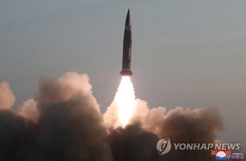 This file photo, released by North Korea's official Korean Central News Agency, shows a missile launch. (For Use Only in the Republic of Korea. No Redistribution) (Yonhap) 