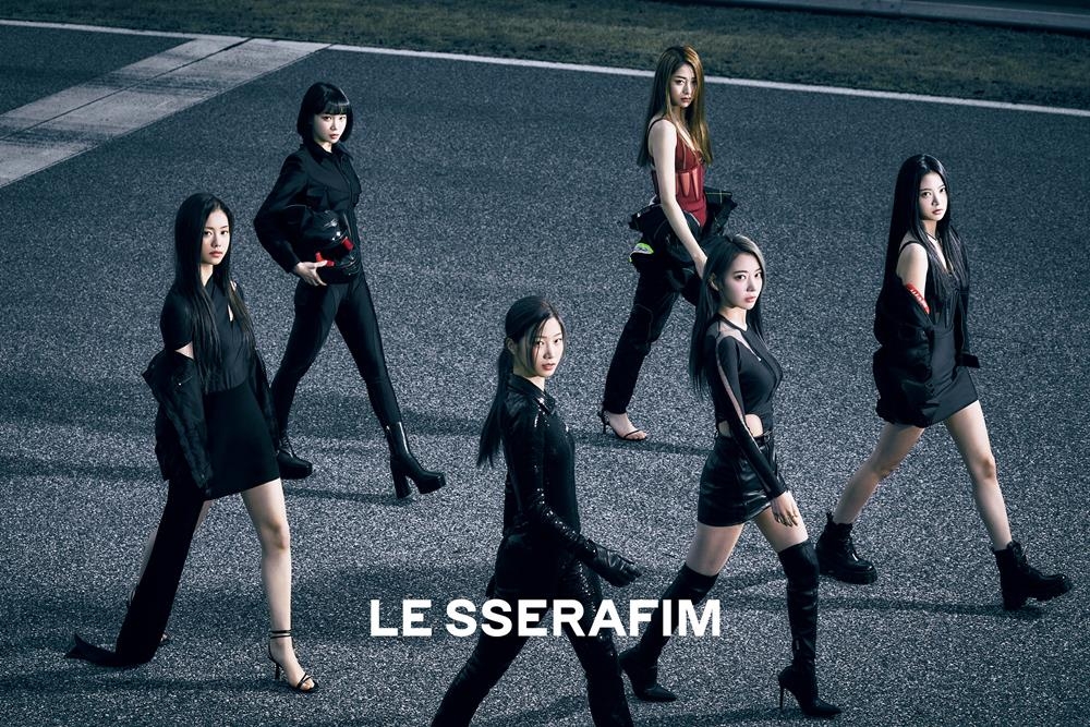 A photo of Hybe's first girl group Le Sserafim, provided by Source Music (PHOTO NOT FOR SALE) (Yonhap)