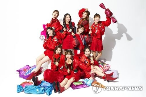 A photo of K-pop girl group TWICE, provided by JYP Entertainment (PHOTO NOT FOR SALE) (Yonhap)