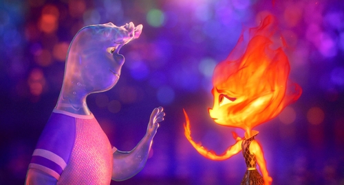 A scene from Pixar Animation Studios' "Elemental" is seen in this image provided by the Walt Disney Company Korea. (PHOTO NOT FOR SALE) (Yonhap)