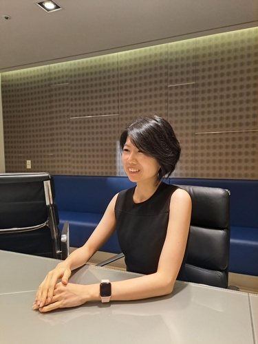 Jessica Fuk, a researcher at S&P Global Market Intelligence, speaks during an interview with Yonhap News Agency on Sept. 5, 2023, in this photo provided by the company. (PHOTO NOT FOR SALE) (Yonhap)