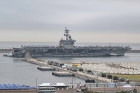 USS Theodore Roosevelt arrives in Busan in show of force