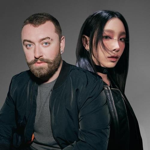 Sam Smith (L) and Taeyeon are seen in this photo provided by Universal Music Group. (PHOTO NOT FOR SALE) (Yonhap)