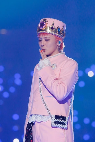 Singer-rapper G-Dragon is seen in this photo provided by CJ ENM. (PHOTO NOT FOR SALE) (Yonhap)