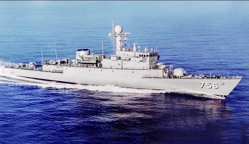 L'ancien navire portant le nom Pohang (PCC-756) (1982-2009). (Capture d'image des données de la Marine nationale. Revente et archivage interdits) 