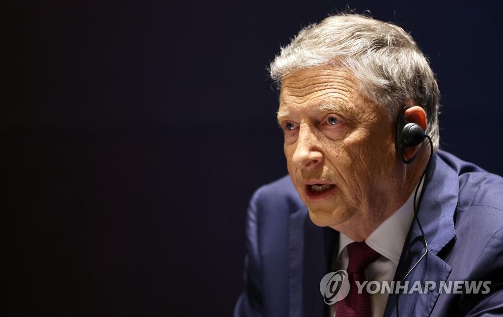 Le cofondateur de Microsoft Corp., Bill Gates, s'exprime lors d'un entretien avec l'agence de presse Yonhap à Séoul, le 17 août 2022.
