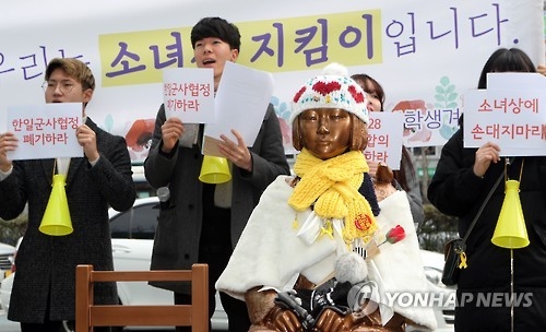 独島への少女像設置計画　「望ましくない」＝韓国外交部