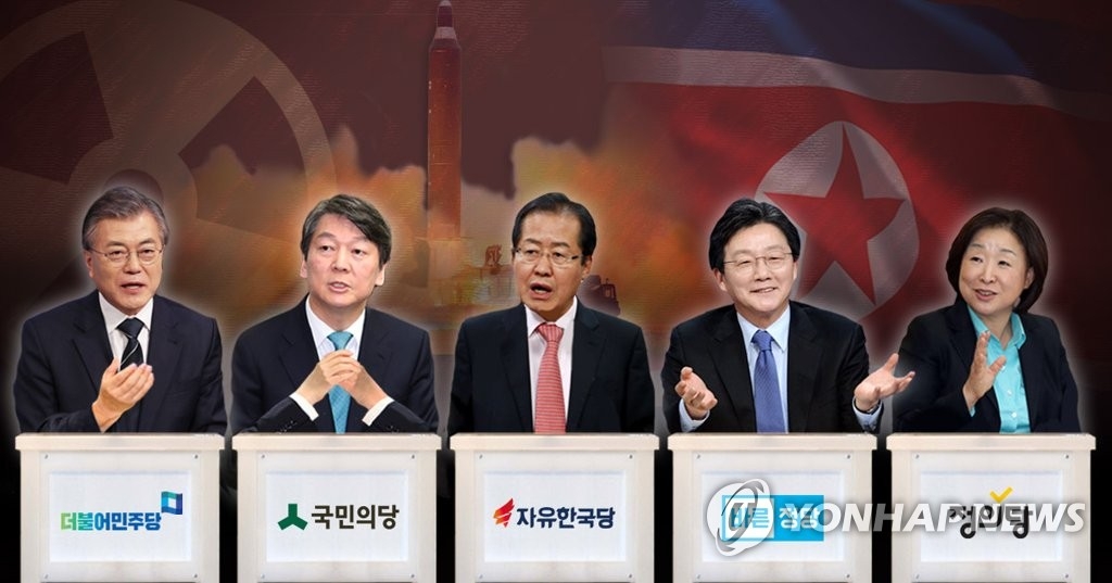 安保問題が争点に急浮上　主要候補が積極対応＝韓国大統領選