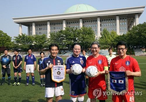 韓日国会議員親善サッカーも中止？　日本から返答なし