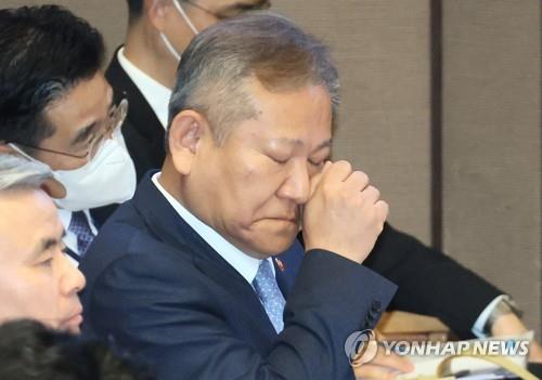 李祥敏（イ・サンミン）行政安全部長官＝（聯合ニュース）