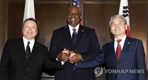 韓米日国防相が電話協議　北朝鮮ミサイル情報共有へ調整加速