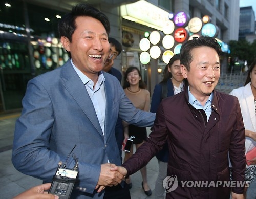 <자료사진> 오세훈 전 서울시장(왼편)과 남경필 경기도지사
