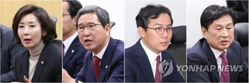 한국당 원내대표 경선 '나경원 vs 김학용' 양강구도