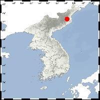 북한 지진 발생 지점