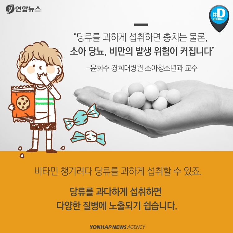 [카드뉴스] 비타민캔디, 그 달콤한 유혹…비타민 챙기려다 비만된다? - 7