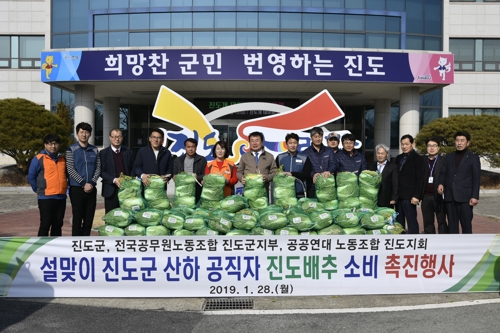 진도군 겨울배추 소비촉진 행사