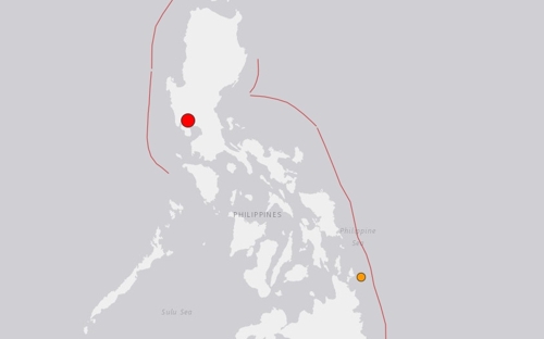 필리핀 중부에서 규모 6.3 지진 발생