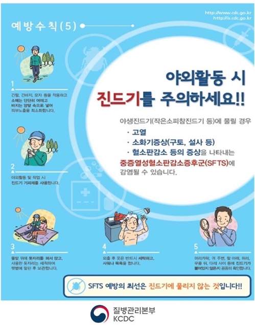 "야외활동 시 진드기 주의"…강원도 첫 SFTS 환자 발생