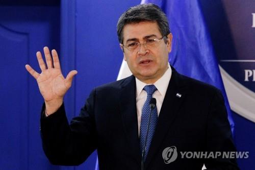 후안 오를란도 에르난데스 온두라스 대통령. [로이터=연합뉴스 자료사진]
