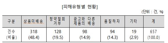 SNS 기반 쇼핑몰 소비자 피해 유형