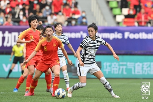 한국 여자축구, 도쿄올림픽 본선 진출 좌절…중국과 2-2 무승부(종합)