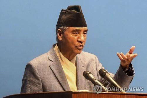 셰르 바하두르 데우바 네팔 신임 총리. [AFP=연합뉴스]