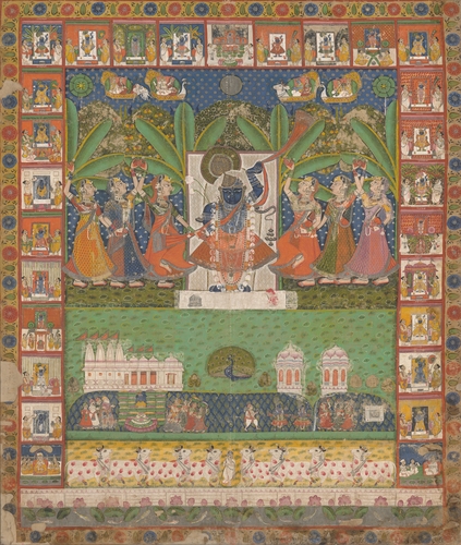 국립중앙박물관, 힌두교 사랑의 신 '크리슈나' 회화 공개