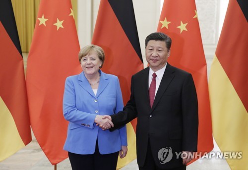 시진핑, 메르켈과 화상 회담…"양국관계 발전 논의"
