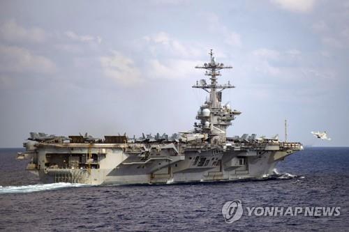 지난해 코로나 집단 발병한 미 해군 항공모함 시어도어 루스벨트호
