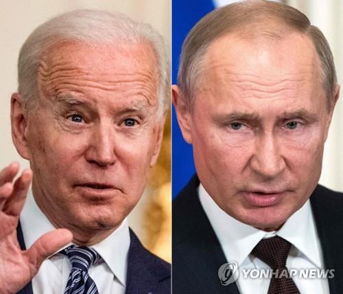 바이든 대통령(왼쪽)과 푸틴 대통령