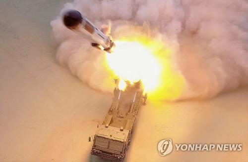 지난달 25일 북한의 장거리 순항미사일 시험발사 장면