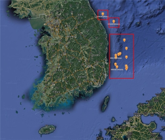 2024년 이후 울릉분지 IODP 과학시추 예정 해역