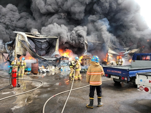 양주 서랍 제조공장 화재…근로자 1명 사망