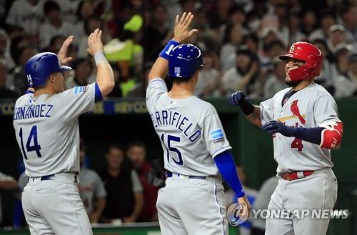 2018년 11월 일본 도쿄돔에서 일본 야구대표팀과 대결한 MLB 올스타