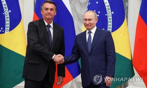보우소나루 대통령(왼쪽)과 푸틴 대통령 