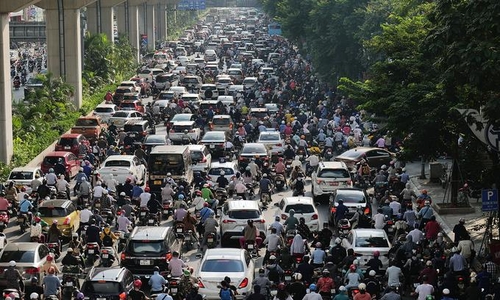 하노이, '대기오염' 오토바이 단속…2024년부터 배기가스 측정