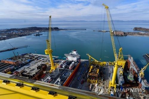 한국 기업들 러시아 연해주서 선박 건조 차질…러 제재 여파