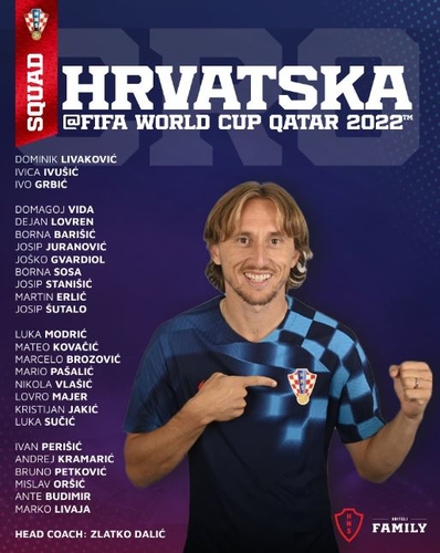 크로아티아 월드컵 최종명단