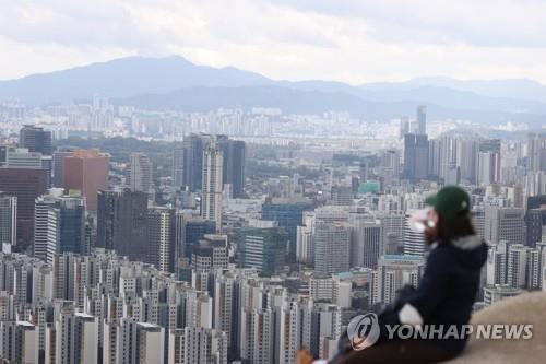 서울 시내 아파트와 주택 모습