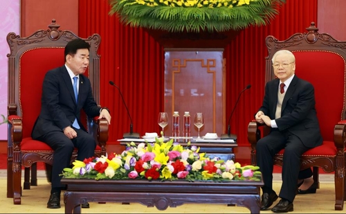 김의장, 베트남 고위급 회동…'경제·외교안보 교류 증진' 제안