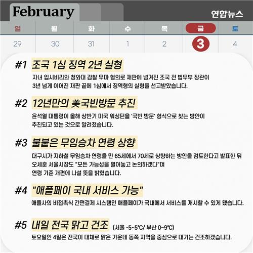 [저녁잇슈] 2023년 2월 3일 금요일 - 2