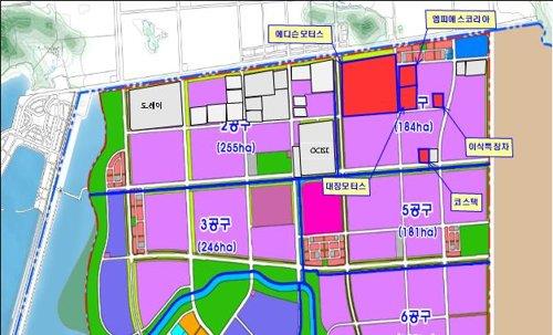 군산 새만금 전기차 클러스터 조감도