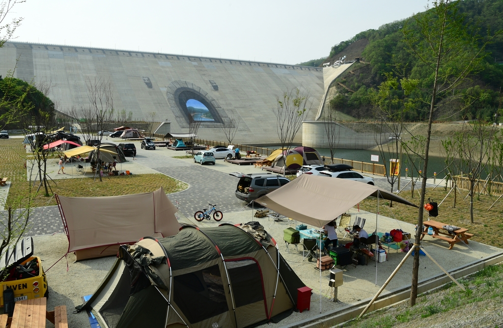평화의댐 캠핑장