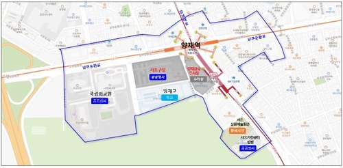 서울시 '양재 GTX 환승거점 통합개발 마스터플랜 수립' 용역 대상지